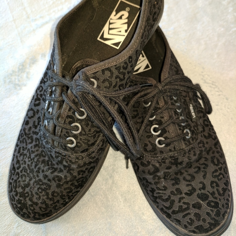 Vans velvet cheetah print (W8)